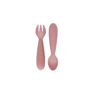 Set Mini Cubiertos de silicona EZPZ Salvia Set Mini Cubiertos de silicona EZPZ Salvia