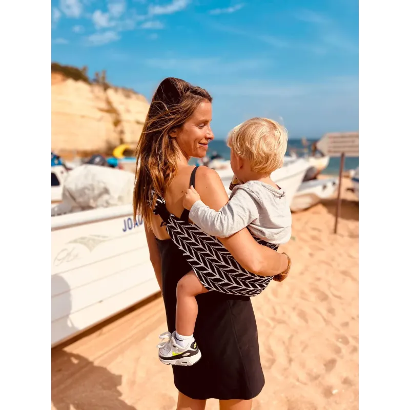 Portabebé Bandolera Wildride PREMIUM Feathers Pinpi