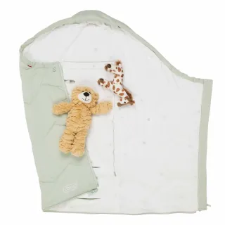 Saco de entretiempo evolutivo Voksi Sky Sea Green - fields 0-4 años