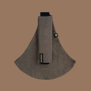 Portabebé Bandolera Wildride Lino Marrón | Pinpi