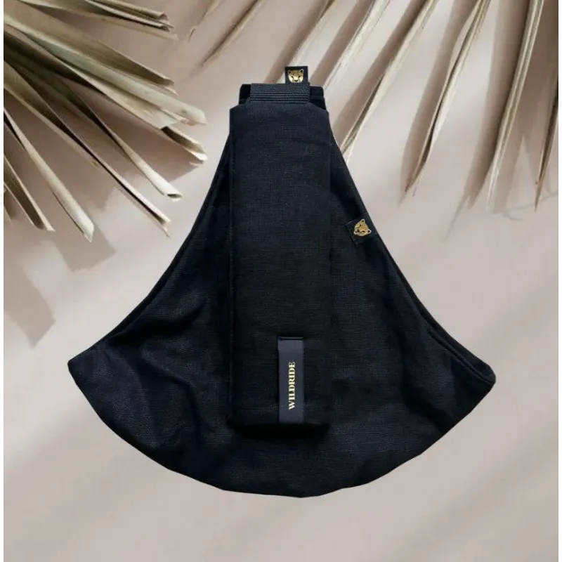 Portabebé Bandolera Wildride Lino Black