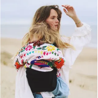 Portabebé Bandolera Wildride Lino Black