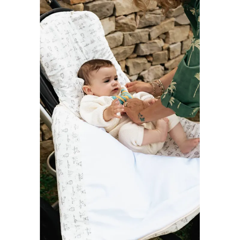 Saco para silla CIRCUS La Giraffa Bianca e Blu | Pinpi Saco para silla CIRCUS La Giraffa Bianca e Blu | Pinpi