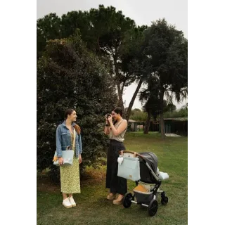 Bolsa Walk bolsillos Muffy Turquesa La Giraffa Bianca e Blu