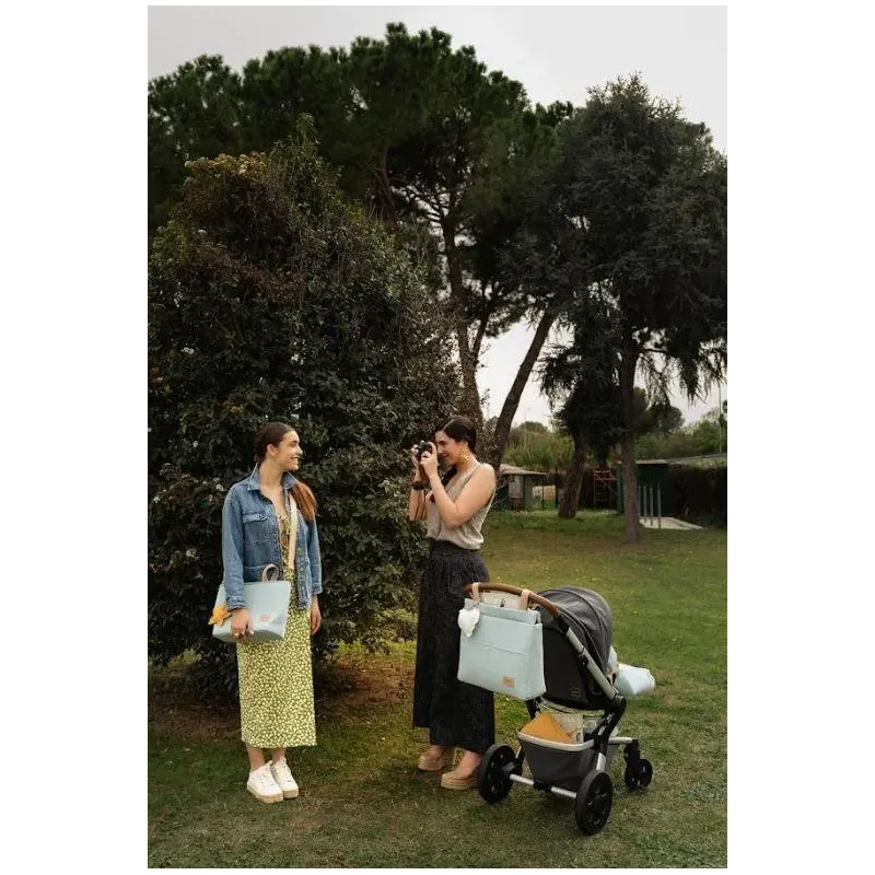 Bolsa Walk bolsillos Muffy Turquesa La Giraffa Bianca e Blu