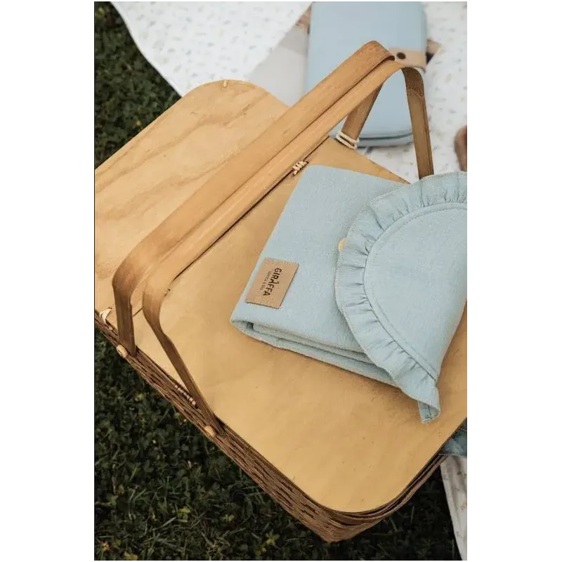 Cambiador de viaje Muffi Turquesa Volante La Giraffa Bianca e Blu Cambiador de viaje Muffi Turquesa Volante La Giraffa Bianca e Blu