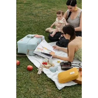 Canastilla Muffy Turquesa La Giraffa Bianca e Blu Canastilla Muffy Turquesa La Giraffa Bianca e Blu