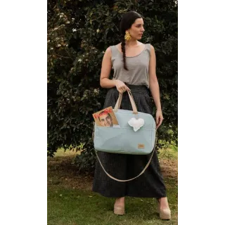 Canastilla Muffy Turquesa La Giraffa Bianca e Blu 123