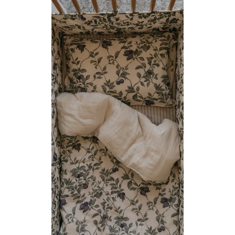 Funda nórdica de muselina para cuna/maxicuna Plum Funda nórdica de muselina para cuna/maxicuna Plum