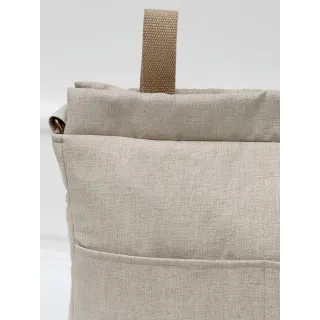 Bolsa Walk bolsillos Tulip Lino La Giraffa Bianca e Blu | Pinpi Bolsa Walk bolsillos Tulip Lino La Giraffa Bianca e Blu | Pinpi