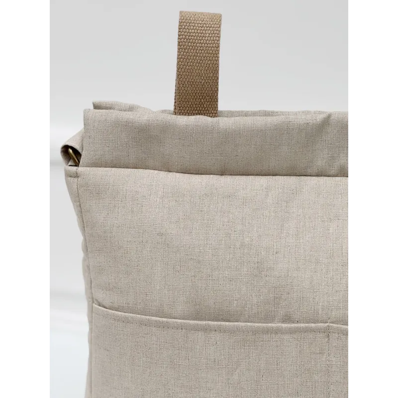 Bolsa Walk bolsillos Tulip Lino La Giraffa Bianca e Blu | Pinpi Bolsa Walk bolsillos Tulip Lino La Giraffa Bianca e Blu | Pinpi