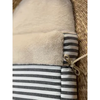 Saco capazo Ragazzi Negro interior de pelo