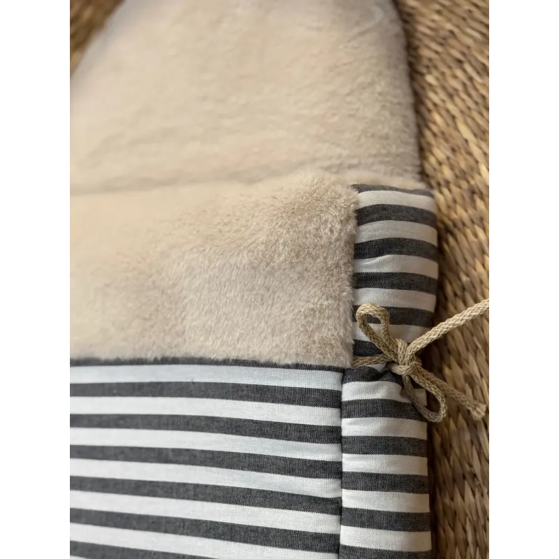 Saco capazo Ragazzi Negro interior de pelo