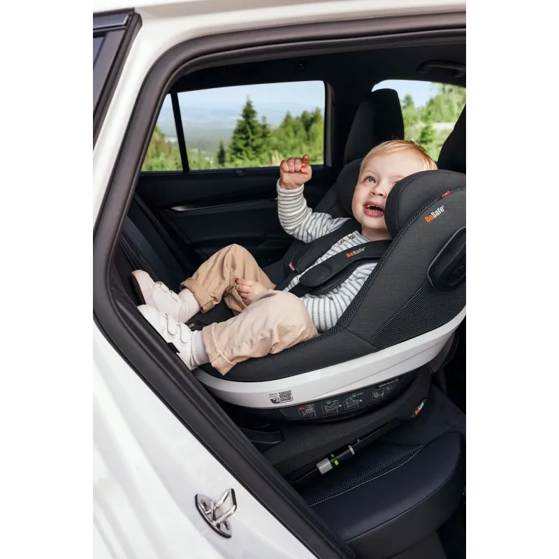 BeSafe Beyond Bundle (hasta los 6 años con base giratoria) Anthracite Mesh