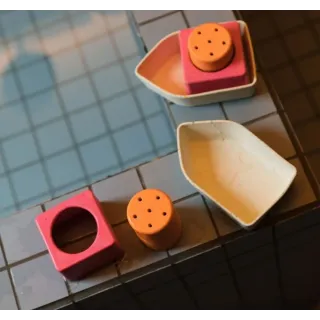 Juguete de baño Barco Naranja caucho reciclado Juguete de baño Barco Naranja caucho reciclado