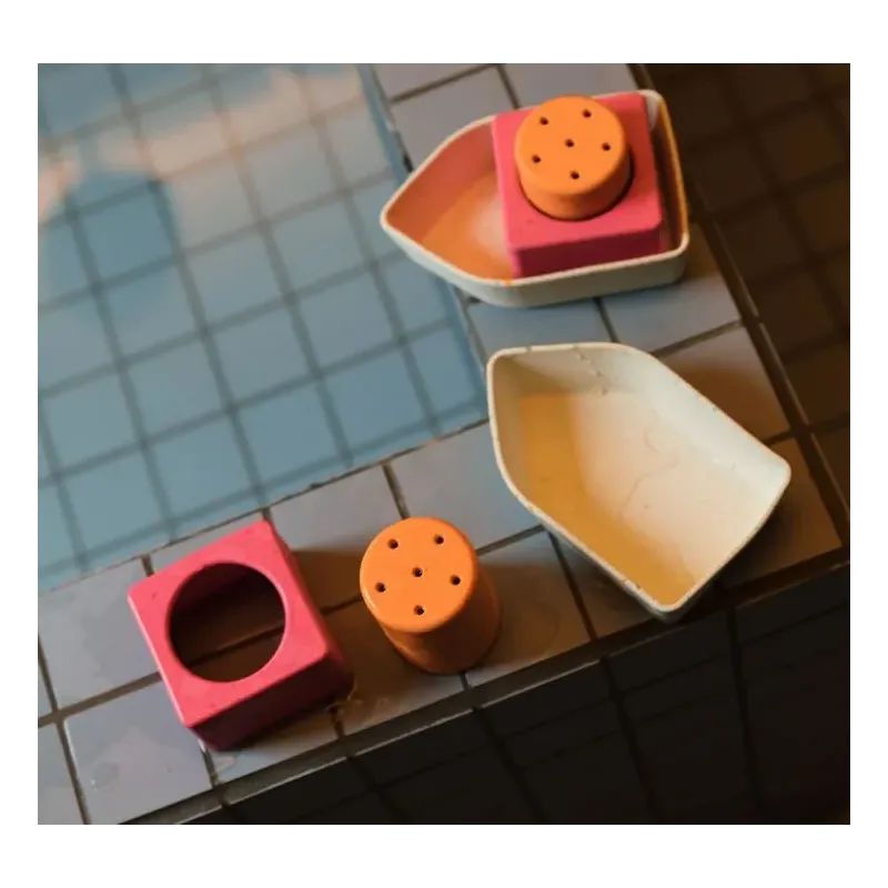 Juguete de baño Barco Naranja caucho reciclado Juguete de baño Barco Naranja caucho reciclado