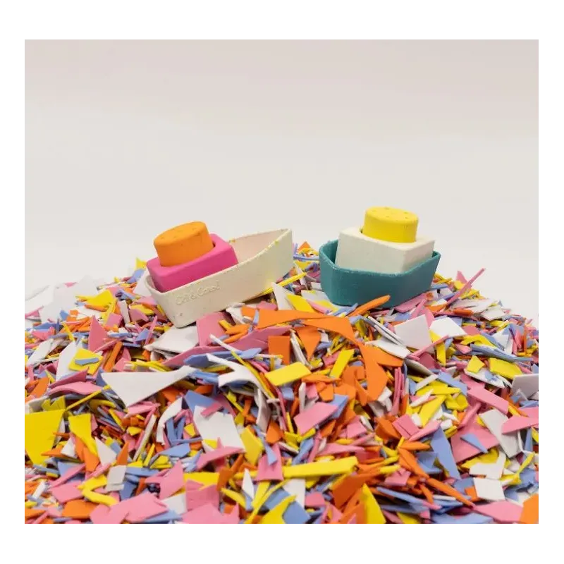 Juguete de baño Barco Naranja caucho reciclado Juguete de baño Barco Naranja caucho reciclado