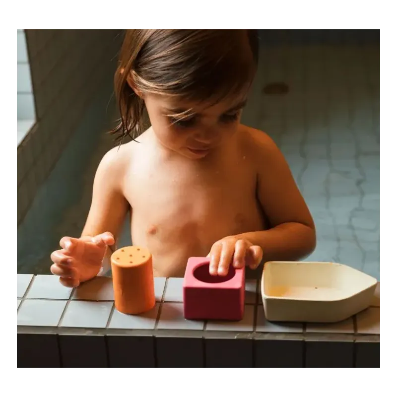 Juguete de baño Barco Naranja caucho reciclado Juguete de baño Barco Naranja caucho reciclado