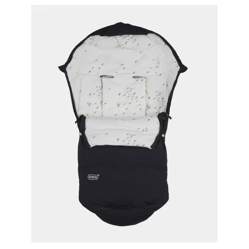 Saco para capazo y silla Voksi URBAN Black Flying Saco para capazo y silla Voksi URBAN Black Flying