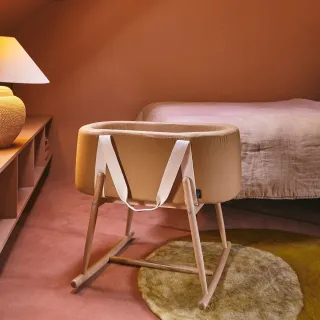 Moisés cesta KUKO Camel con soporte balancín Moisés cesta KUKO Camel con soporte balancín