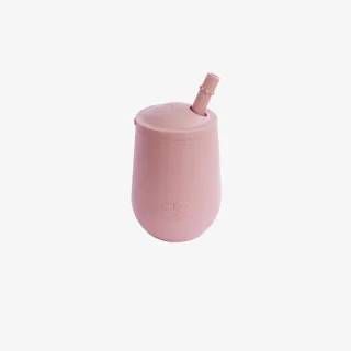 Vaso de aprendizaje Mini Cup con tapa y pajita EZPZ Rosa 123