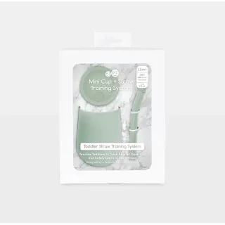 Vaso Mini Cup con tapa y pajita EZPZ (+12 meses) Menta