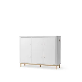 Armario Wood 3 puertas White/Oak Armario Wood 3 puertas White/Oak