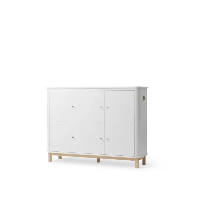 Armario Wood 3 puertas White/Oak Armario Wood 3 puertas White/Oak