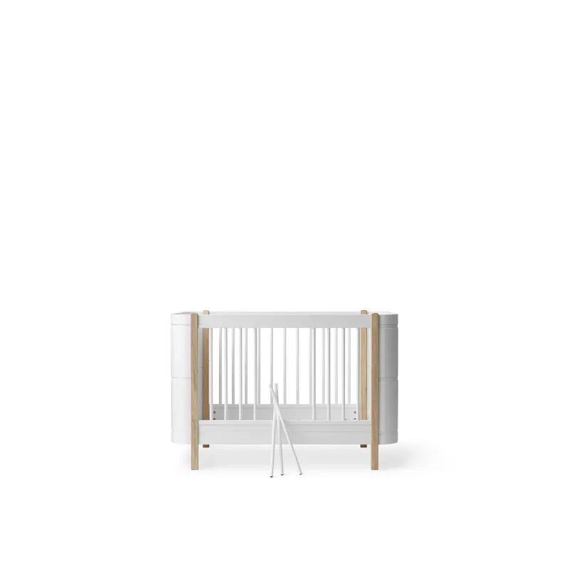 Cuna convertible en cama Wood Mini+ White/Oak Cuna convertible en cama Wood Mini+ White/Oak