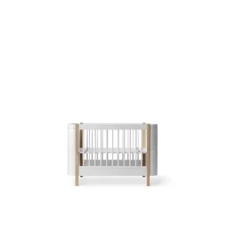 Cuna convertible en cama Wood Mini+ White/Oak Cuna convertible en cama Wood Mini+ White/Oak