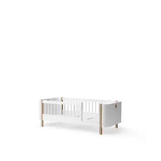 Cuna convertible en cama Wood Mini+ White/Oak Cuna convertible en cama Wood Mini+ White/Oak