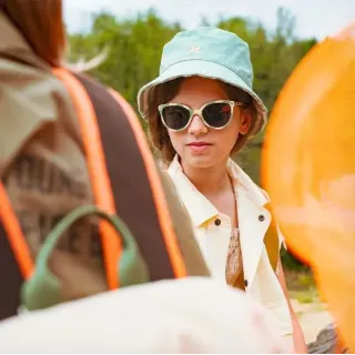 Gafas de sol flexibles Ki Et La Buzz Stripes Green Gafas de sol flexibles Ki Et La Buzz Stripes Green