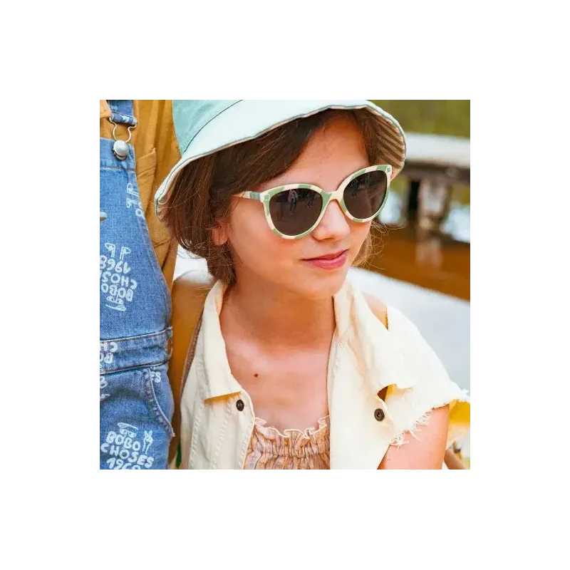 Gafas de sol flexibles Ki Et La Buzz Stripes Green Gafas de sol flexibles Ki Et La Buzz Stripes Green