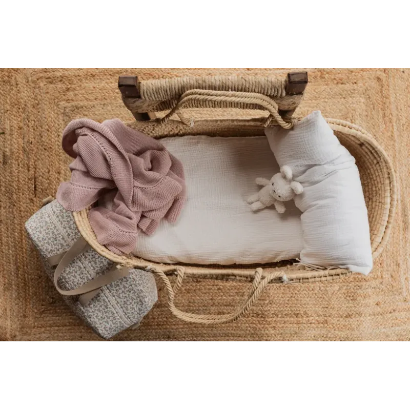 Toquilla Perlé Volante Rosa Viejo