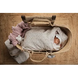 Toquilla Perlé Volante Rosa Viejo