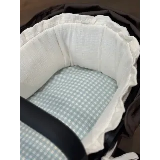 Funda para capazo Joolz Aer+ Volante Bambula Crema