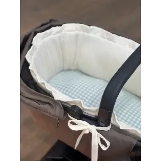 Funda para capazo Joolz Aer+ Volante Bambula Crema