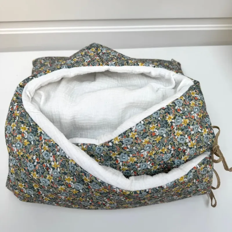 Saco capazo capucha Blauet bambula