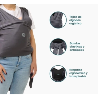 Fular portabebé Koala Cuddle Band 2 Dark Grey Fular portabebé Koala Cuddle Band 2 Dark Grey