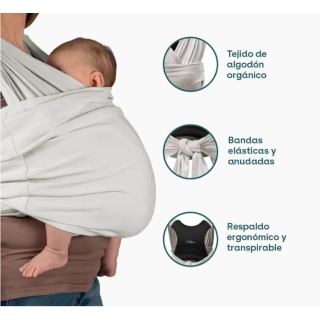 Fular portabebé Koala Cuddle Band 2 Light Grey