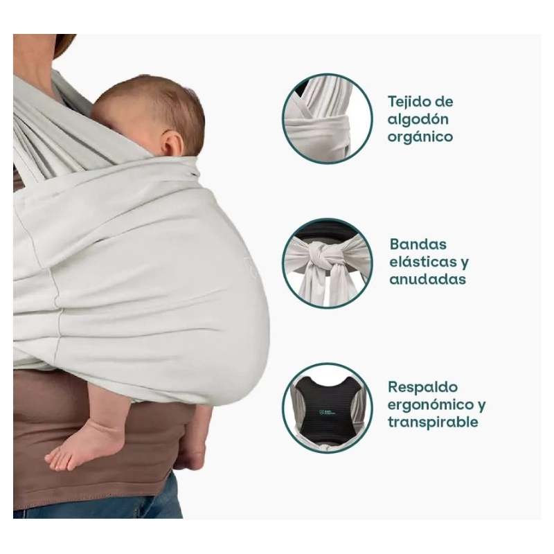 Fular portabebé Koala Cuddle Band 2 Light Grey