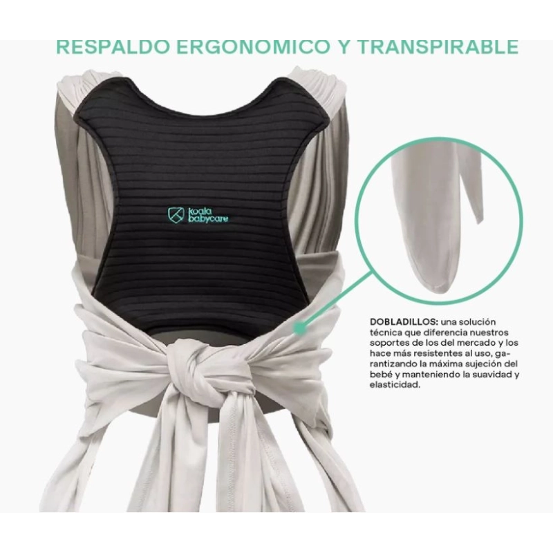 Fular portabebé Koala Cuddle Band 2 Light Grey