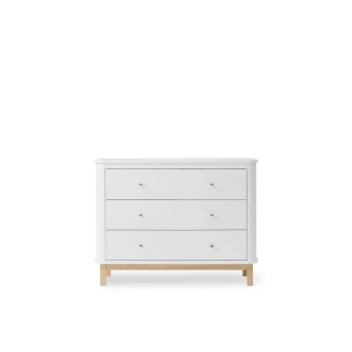 Cómoda Wood 3 cajones White/Oak Cómoda Wood 3 cajones White/Oak