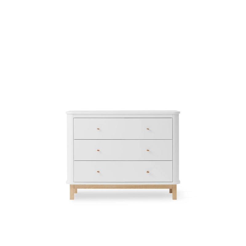 Cómoda Wood 3 cajones White/Oak Cómoda Wood 3 cajones White/Oak
