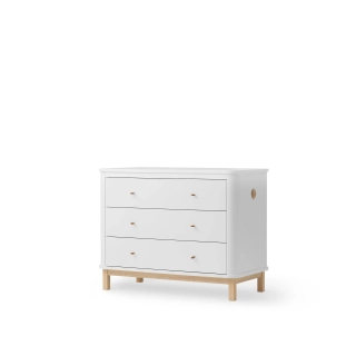 Cómoda Wood 3 cajones White/Oak Cómoda Wood 3 cajones White/Oak