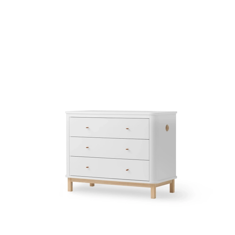 Cómoda Wood 3 cajones White/Oak Cómoda Wood 3 cajones White/Oak