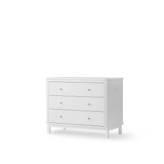 Cómoda Wood 3 cajones White Cómoda Wood 3 cajones White