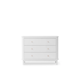 Cómoda Wood 3 cajones White Cómoda Wood 3 cajones White