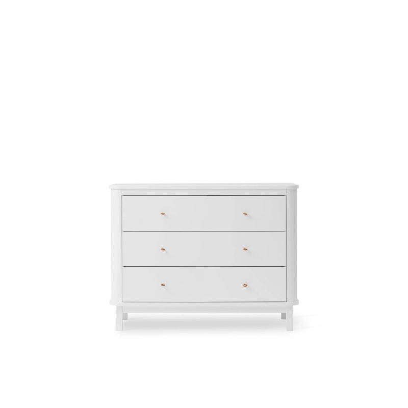 Cómoda Wood 3 cajones White