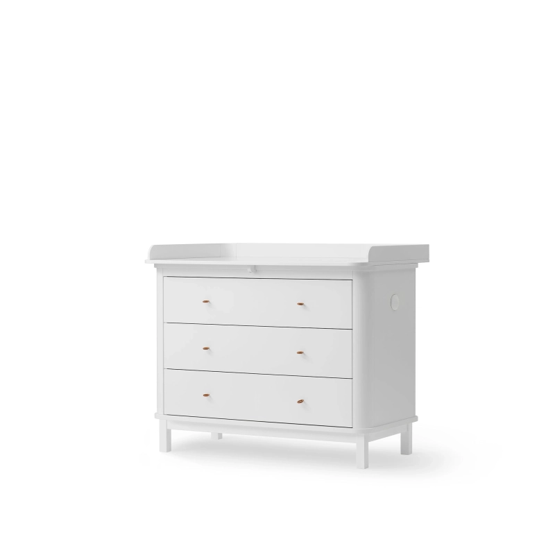 Cómoda cambiador Wood 3 cajones White Cómoda cambiador Wood 3 cajones White